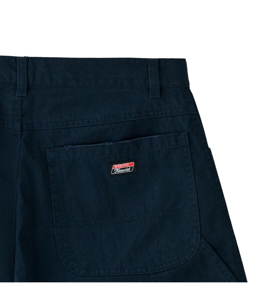 TUEWID 002 Washed Captain Pants In Loose Fit Navy
