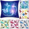 Pillow Office Sofa  Butterfly Print Double Sided  Cover Square Cushion