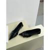 Мода Новый Бренд Женские Балетки Элегантные Лодочки с Острым Носком 5 Пряжек Дизайнерская Обувь для Женщин Слипоны Туфли-Лодочки Весна Осень