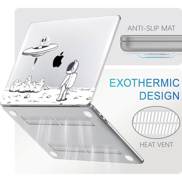 Чехол для MacBook Pro 16 дюймов M5 M4 M3 M2 M1 Pro/Max 2026 2024 2023 2021, Ультратонкая Защита с Рисунком Астронавта