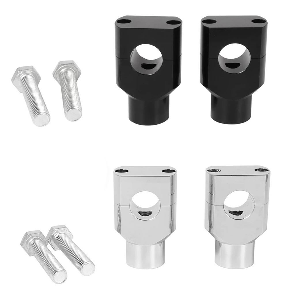 Motorcycles 7/8" 1" Handlebar Mount Holder Clamp Adaptor 10mm Thread For Motorcycles ATV Scooter Black