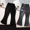 Winter Boys And Girls Single Pants Warm Pants Thick Pants Leggings Micro Flared Pants