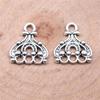 20шт серьги-коннектор Jewelri кулон античное серебро цвет 14х13мм