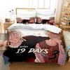 Комплект постельного белья Anime 19 Days Single Twin Full Queen King Size Bed Set Adult Kids Bedroom Duvet Cover Sets 3D Anime Bed Sheet Set