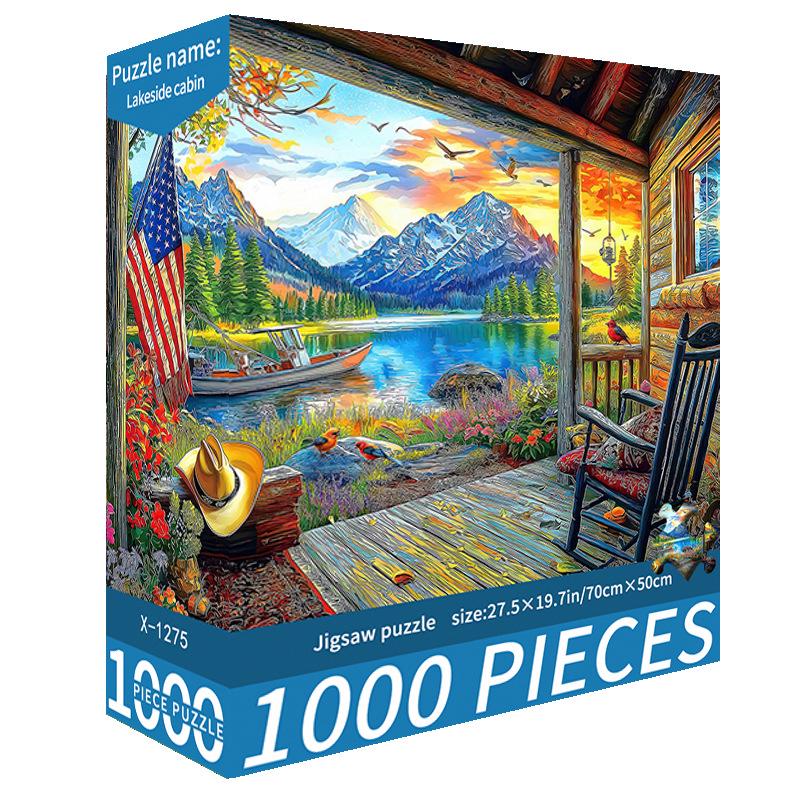 1000-Piece Cute Challenging Educational Jigsaw Puzzle for Adults - Stress Relief Birthday Gift for Her
