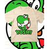 Boys Girls Family Kids T-shirt Tops Summer Cartoon Yoshi Men's Women's Short Sleeve T-shirt Tops