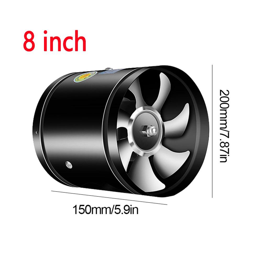 220 В 4/6/7/8 дюймов круглый воздуховод вытяжной трубы настенный вентилятор удаляет масляные пары неприятные запахи снижает шум и вибрацию для ресторанов
