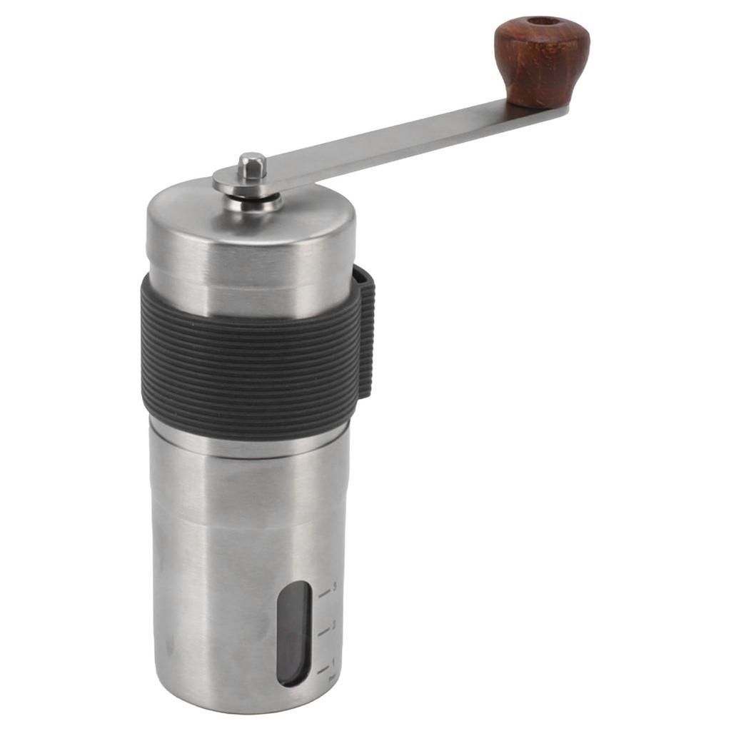 Portable Manual Coffee Grinder Stainless Steel High Hardness Hand Coffee Bean Grinder for Home Office Travel Outdoor