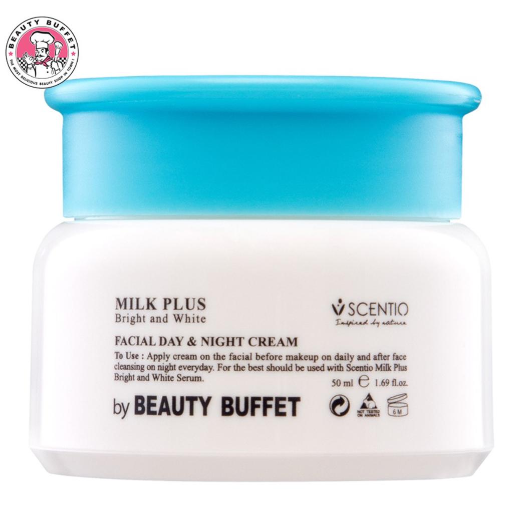 Beauty Buffet SCENTIO MILK PLUS ОСВЕТЛЯЮЩИЙ И ОТБЕЛИВАЮЩИЙ ДНЕВНОЙ И НОЧНОЙ КРЕМ ДЛЯ ЛИЦА (50 МЛ) - Тайский