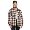 Surchemise - URBAN CLASSICS - Flanelle - Rose/Marron - Oversize - Motif À Carreaux
