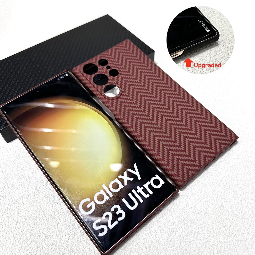 YTF-Carbon Чехол из углеродного волокна Для Samsung Galaxy 24/s25 Ultra Арамидное волокно Противоударный Чехол для Galaxy s22/s23 Ultra