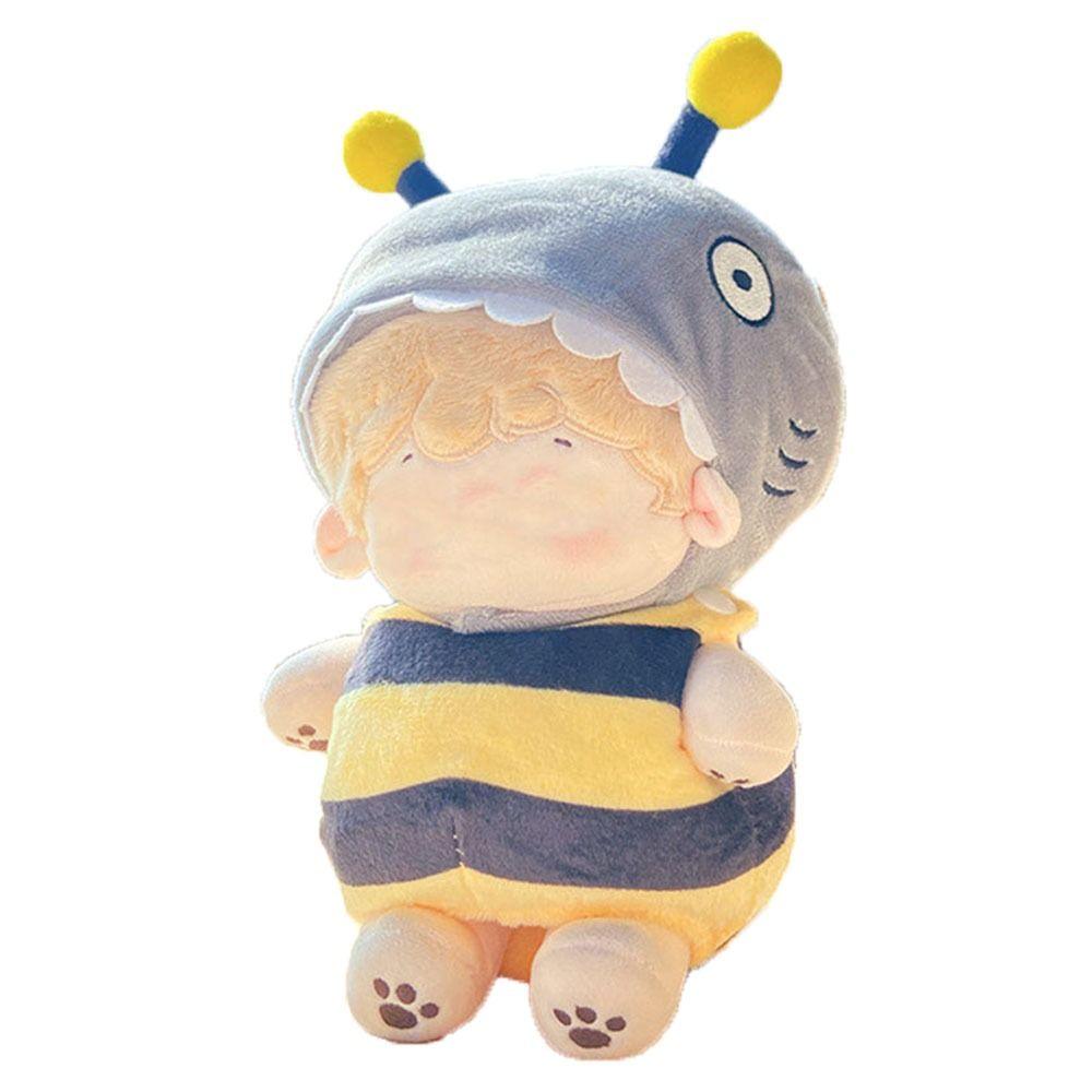 Аксессуары для кукол Мультяшный комбинезон пчелы Многоцветный Миниатюрный Плюшевый Комбинезон Хлопковые Мягкие Куклы