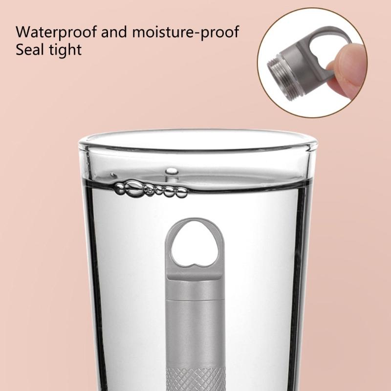 Waterproofs Medicine Box Case Keychains Holder Pills Box Case Titaniums Pills Container Bottles Pills Container