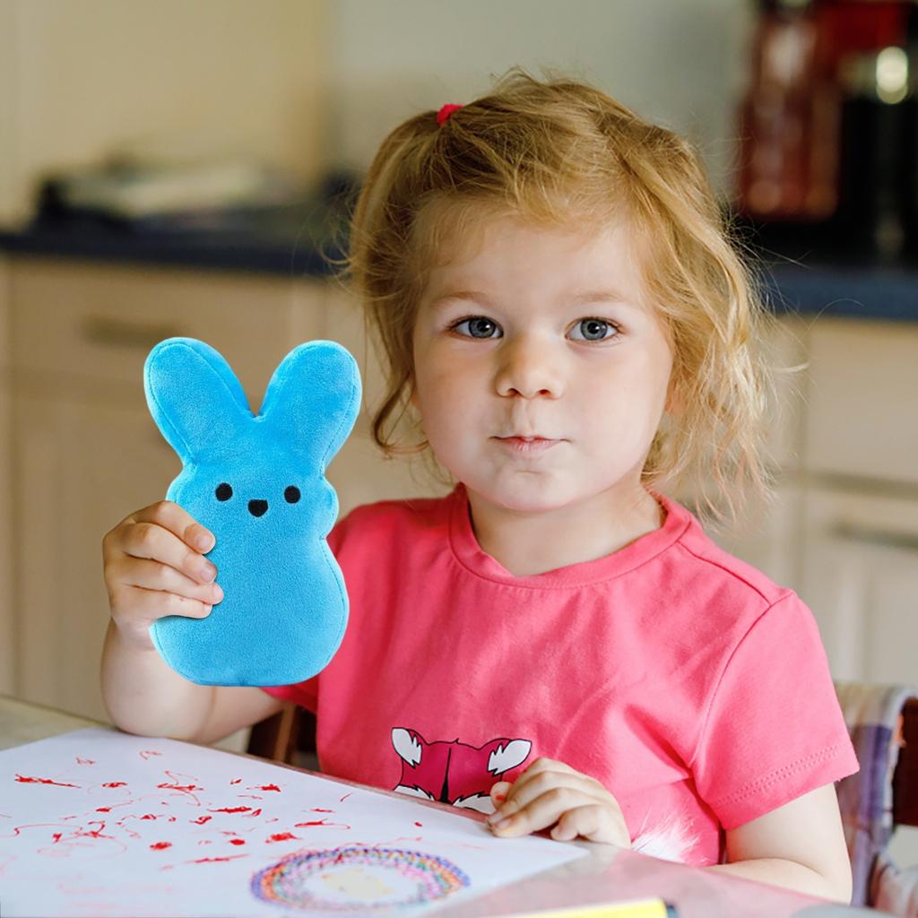 Пасхальный кролик плюшевые игрушки украшения милый кролик животное плюшевая кукла пасхальная корзина наполнители подарок для детей (20 см/7,87 дюйма)