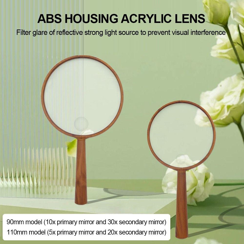 Высокое качество 10X 30X HD увеличительное стекло линзы для чтения ювелирных изделий лупы ручной микроскоп