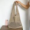 Yogodlns Fashion Crochet Bags for Women Summer Beach Tote Bag Aesthetic Totes Handbag Bohemian Woven Knit Shoulder Bag