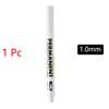5pcs Drawing Art Supplies Oil Marker Permanent White Marker Dot Marker Pen White Pen Writting Makers Pen 0.8mm 1.0mm 2.0mm 2.8mm
