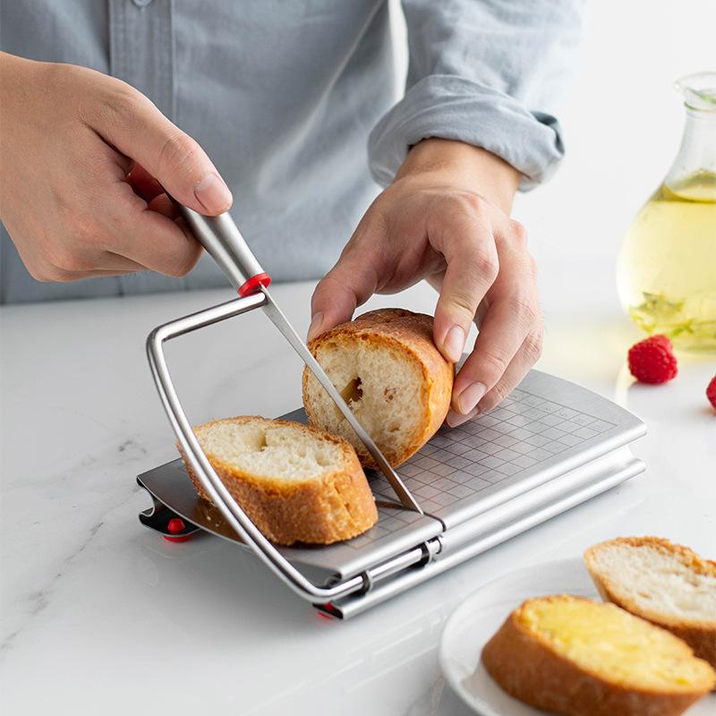 Multifunctional Stainless Steel Butter Cheese Ham Slicer Cutter with Scale Kitchen Cutting Tool Bar Accessory 6