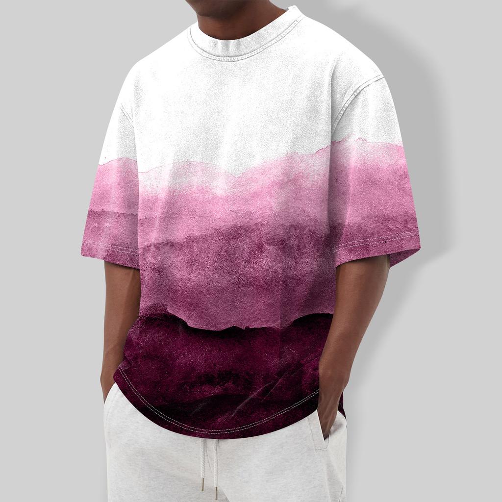 Мужская футболка Футболки с графическим текстом Pool3D печать Уличная повседневная одежда с короткими рукавами и принтом Базовая одежда