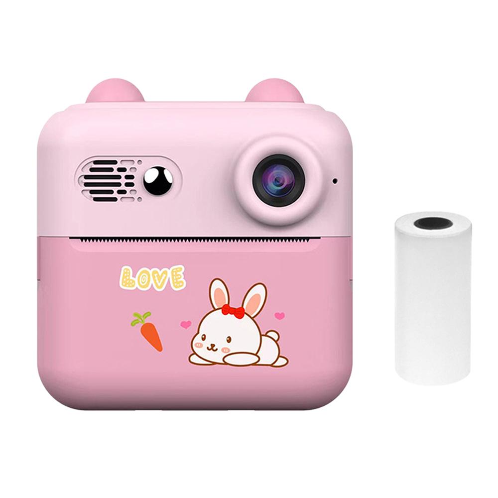 Портативный мини-фотопринтер с камерой мгновенной печати 1080P для детей с камерой 1200 Вт и экраном 2,4 дюйма