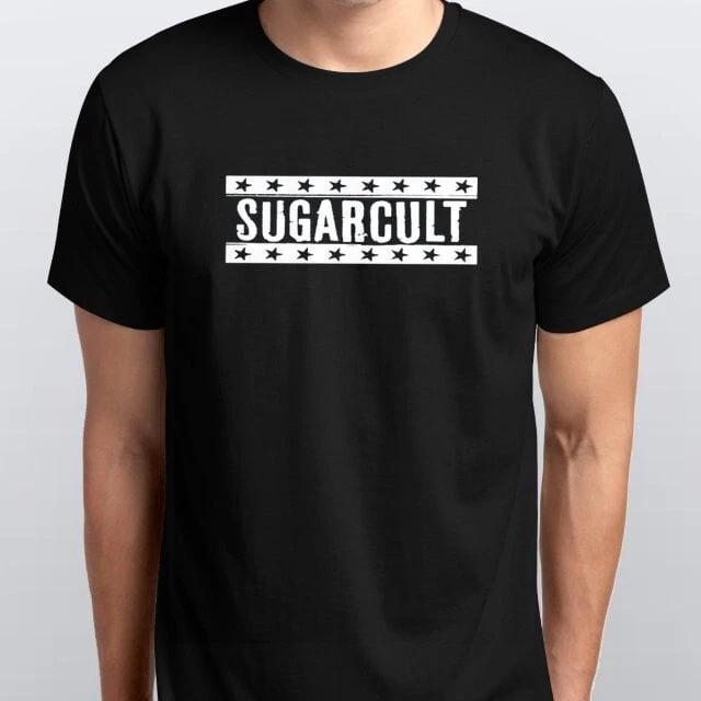 SUGARCULT новая ФУТБОЛКА размеры S M L XL XXL цвета Черный, Белый