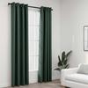 VidaXL Blackout Curtains Linen Look with Eyelets 2 Pcs Green 140x225cm