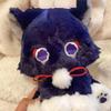1PC Game Genshin Impact Scaramouche Cat Plush Collection Model Purple Cat Doll Toy Plushine For Kids Birthday Gift