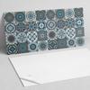 Aesthetic Vinyl Wall Tiles with Printed Mosaic Checkered Patterns 10x40x20 cm