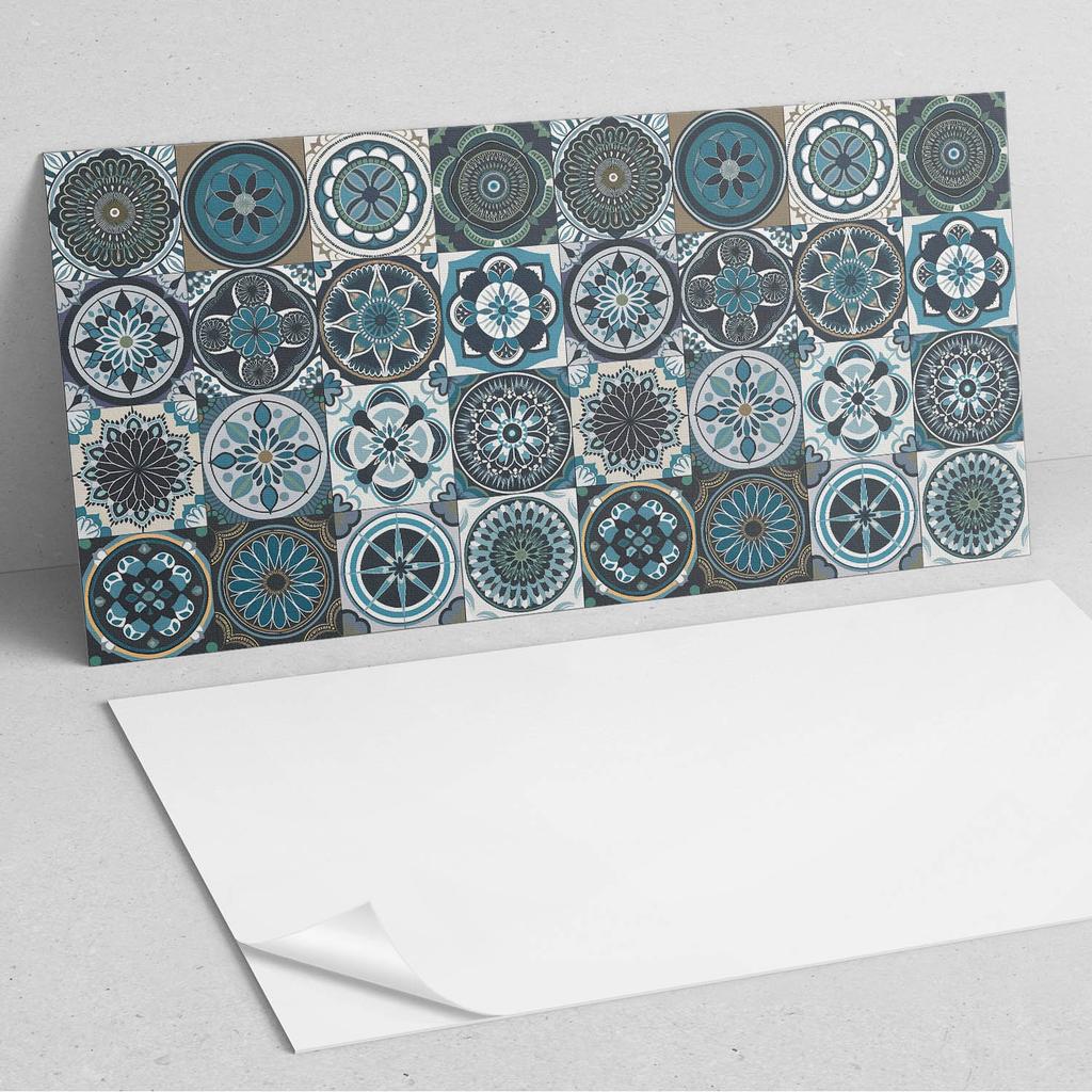Self-adhesive Vinyl Printed Panel 100x50 cm Mosaic Checkered Patterns