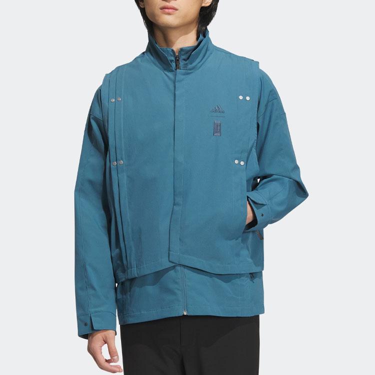 adidas Сплошная спортивная повседневная куртка Мужские куртки Indigo HY5853