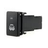 Car 12V Push Button Switch With Headlight Pattern For Camry