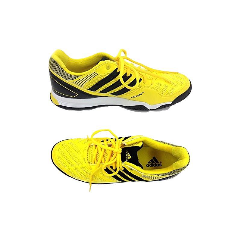 adidas Амортизирующие, износостойкие низкие мужские кроссовки для бадминтона, желто-черные, G64346