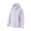 Водонепроницаемая свободная ветровка с капюшоном и длинным рукавом, женская верхняя одежда, цвет морской соли и фиолетовый AFDU560-9