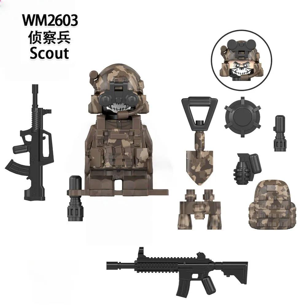WM6147 WM6168 Серия «Военные» SWAT Специальные силы Строительные блоки Коммандос Солдат Городская полиция Кепка Мини Экшн-фигурка Игрушки