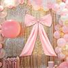 Giant Bow Ribbon Satin Window Display Big Bow Christmas Tree Topper Bow Holiday Wedding Party Wall Decor Hanging Ornaments