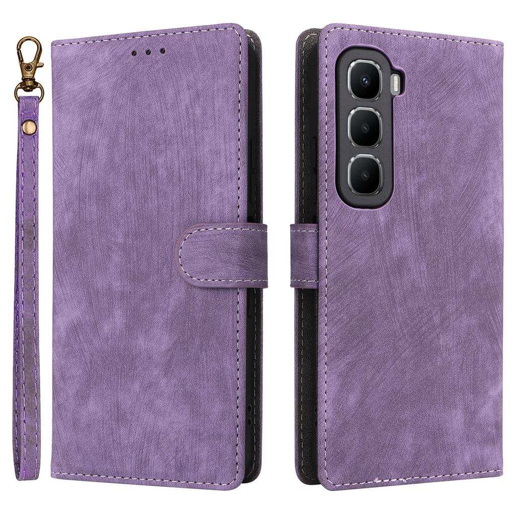 Для Infinix Hot 60 5G/Hot 60i 4G Чехол-кошелек с RFID-блокировкой из искусственной кожи, чехол для телефона-подставка с ремешком