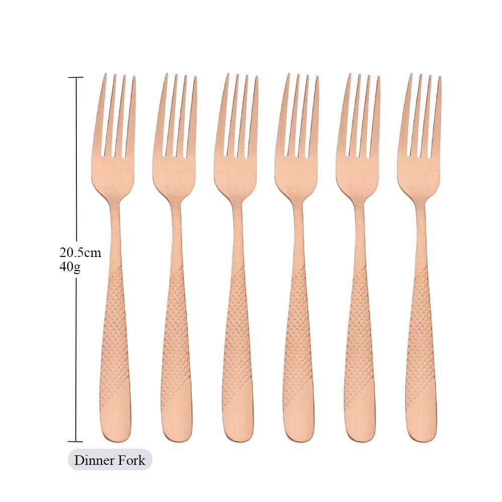 6 шт., набор столовых приборов, вилка для ужина, высококачественная посуда из нержавеющей стали, кухонные винтажные вилки для салата, набор столовых приборов, набор столового серебра