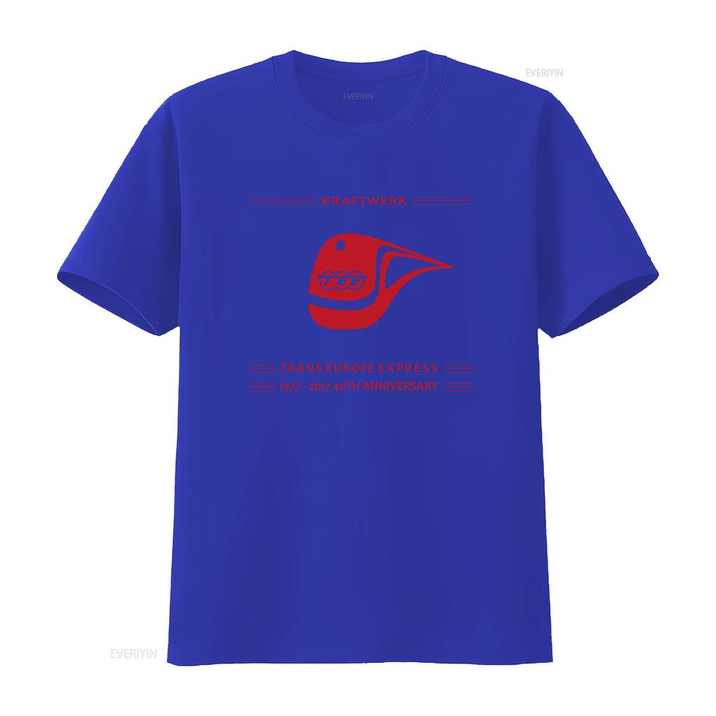 Kraftwerk Trans Europe Express 40th Anniversary T Shirt Vintage Electronic Music Band vintage Washed Top For Everyday Wear Soft