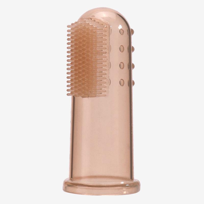 Детская силиконовая зубная щетка на палец, зубная щетка для младенцев при прорезывании зубов и очиститель языка