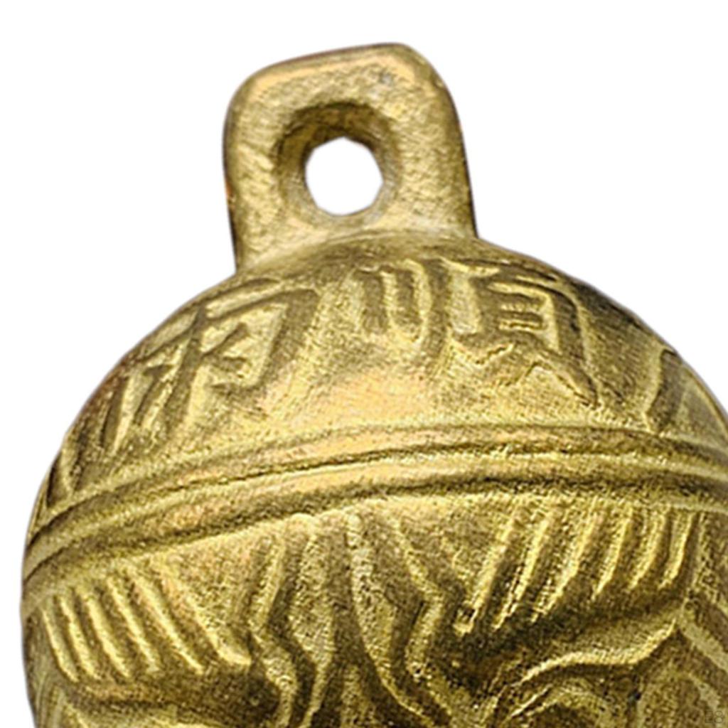 Dog Bell Collar Accessories Decoration Retro Pattern Copper Cute DIY Jewelry Making Crafts