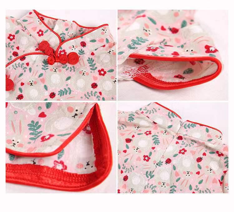 Летнее платье-ципао в стиле ретро для девочек в китайском стиле — наряд принцессы для малышек