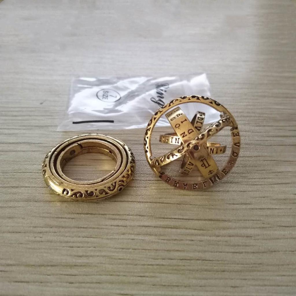 Горячие продажи астрономических колец в виде шара, винтажные подарки для девочек, трендовые сложные вращающиеся космические кольца 2022 года, новые переворачивающиеся кольца для пальцев, креативные украшения для влюбленных пар