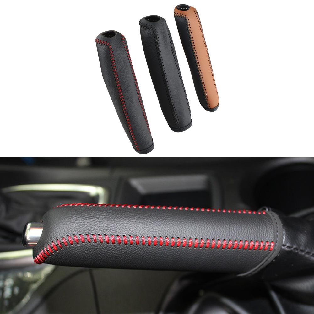 Кожаный автомобильный чехол ручного тормоза для Mazda 3 Axela Atenza CX-5 CX3 CX-3 CX5 2015 2016 2017 2018 2019 2020 AT аксессуары