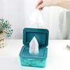 Диспенсер для салфеток Коробка для хранения Большой вместимости Пыленепроницаемый Защита от влаги Прозрачный дизайн Коробка-кейс для ванных салфеток