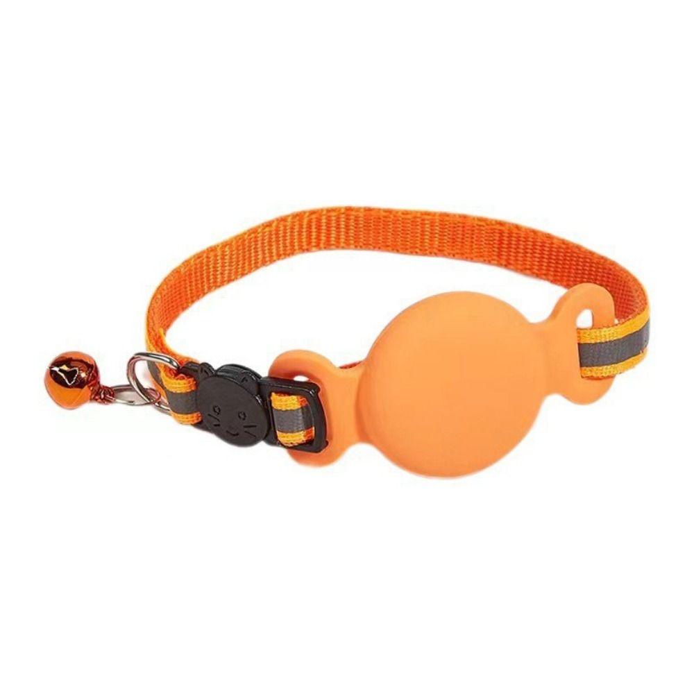 Силиконовый защитный ошейник для домашних животных с GPS-навигатором, водонепроницаемый ошейник для отслеживания кошек, для улицы