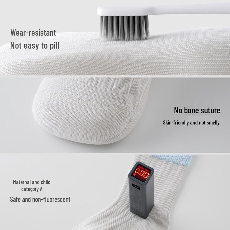 BETAIS Baby Mid-Calf Antibacterial Cotton Socks