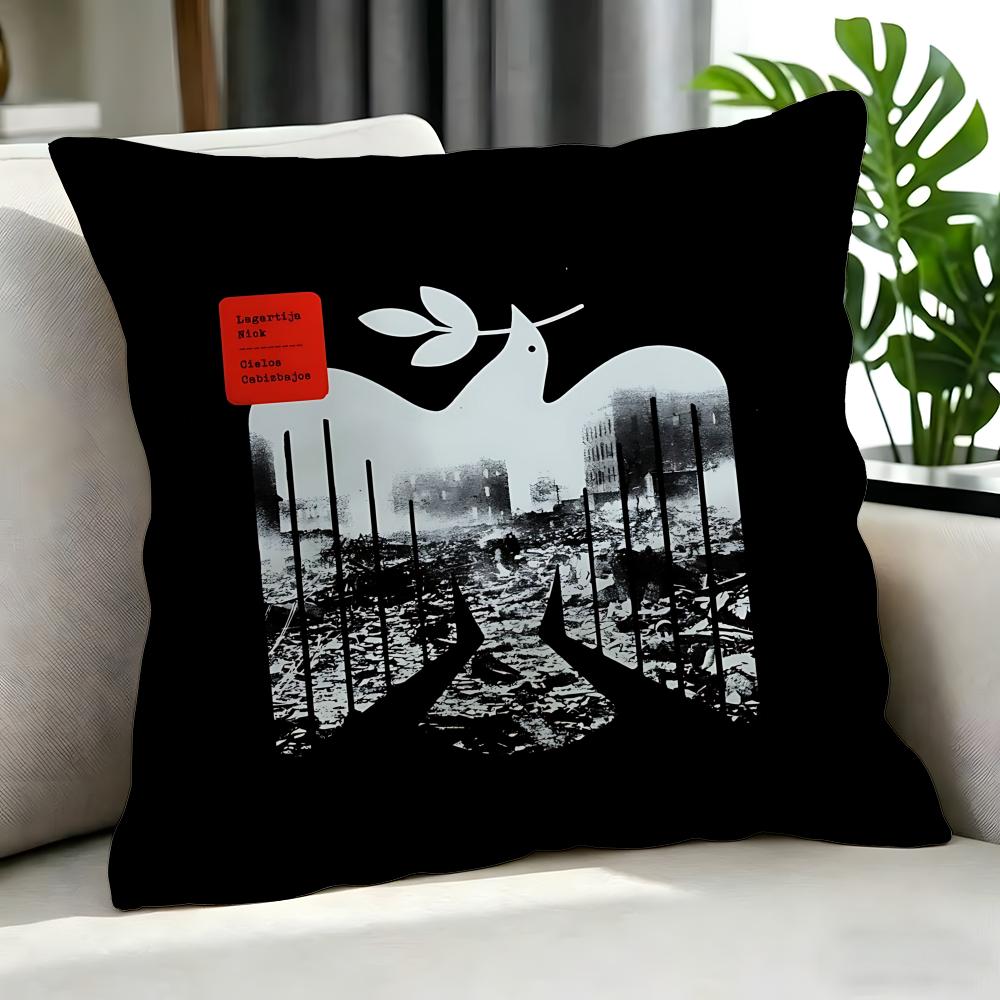 Band LLagartija Nicked Cushion Cover Cushion Cover Set Pcs x x x Pillowcase Decorative Sofa Home Decor