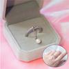 1Pcs Rings Adjustable Rings Temperament Jewelry Pearl Tassel Cycle Chain Pearl Ring Pendant