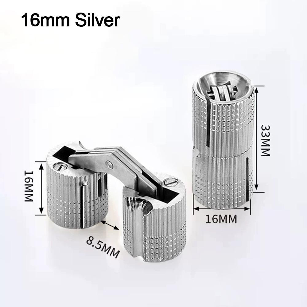 8-18mm Furniture Brass Hinges Concealed Hinges Cylindrical Hinges For Invisible Door Small Closet Cupboard Durable Door Hardware