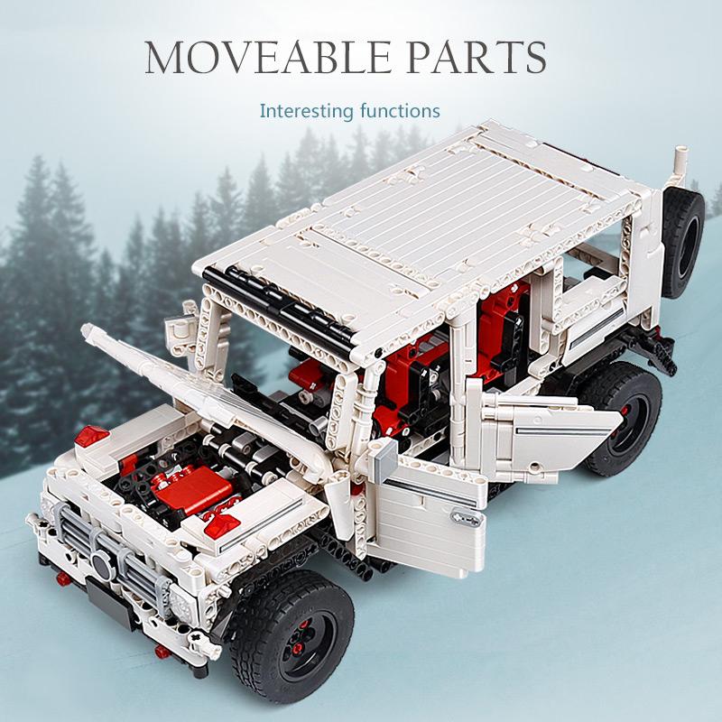 MOULD KING MOC High-Tech The SUV G500 Wagon Off-road Vehicle Truck Model Building Blocks Brick Kids Educational Toys Gifts